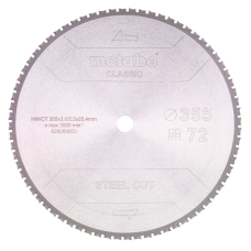 Пильный диск Metabo Steel cut — classic, 355x25,4 Z72 FZ/FA 4°