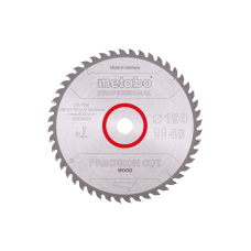 Пиляльний диск Metabo Precision Cut Wood Professional 190х20, Z48 WZ 10°