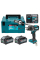 Акумуляторний ударний дриль-шуруповерт Makita HP001GM201, 2x4.0 Ah, з/п DC40RA, кейс Makpac