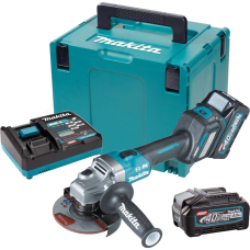 Аккумуляторная угловая шлифмашина Makita GA023GM201, 2x4.0 Ah, з/у, в Makpac 3