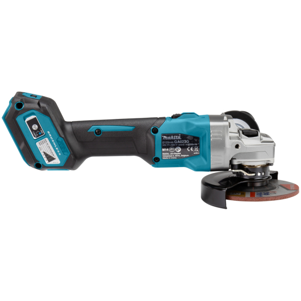 Аккумуляторная угловая шлифмашина Makita GA023GM201, 2x4.0 Ah, з/у, в Makpac 3