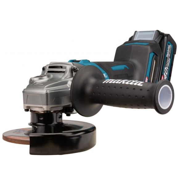 Акумуляторна кутова шліфмашина Makita GA008GM201, 2x4.0 Ah, з/п, кейс