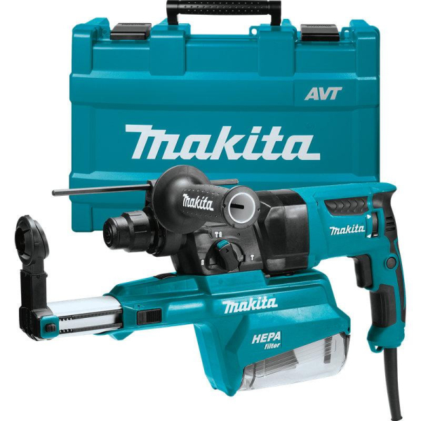 Перфоратор Makita HR2652 із системою пиловидалення, у кейсі