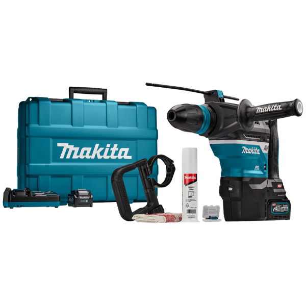Акумуляторний перфоратор Makita HR005GM202, 2x4.0Ah, з/п DC40RA, AWS модуль
