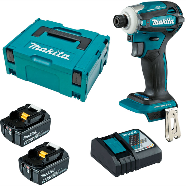 Аккумуляторный винтоверт Makita DTD172RTJ, 2x5.0 Ah, DC18RC, Makpac