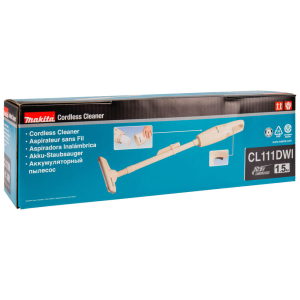 Акумуляторний пилосос Makita CL111DWI, 1x1.5Ah, з/п
