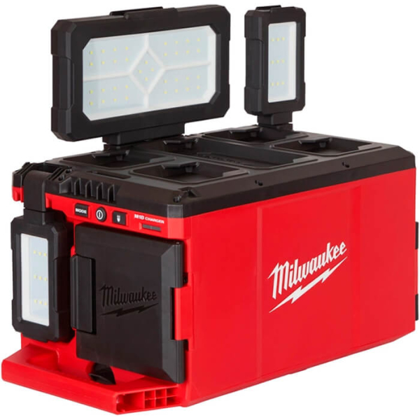Зарядное устройство и аккумуляторный фонарь Milwaukee Packout M18 POALC-0