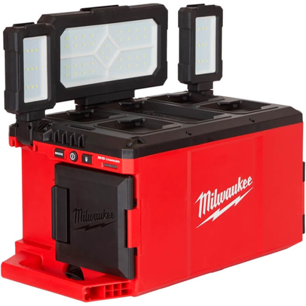 Зарядное устройство и аккумуляторный фонарь Milwaukee Packout M18 POALC-0