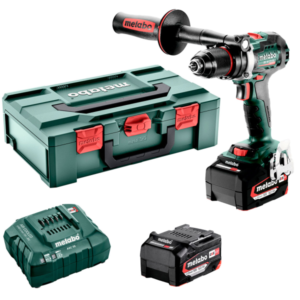 Акумуляторний дриль-шуруповерт Metabo BS 18 LTX BL I, 2x18V 5.2 Ah, з/п ASC 55 в MetaBOX 145 L