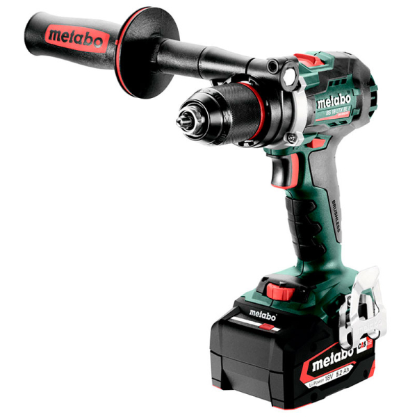 Акумуляторний дриль-шуруповерт Metabo BS 18 LTX BL I, 2x18V 5.2 Ah, з/п ASC 55 в MetaBOX 145 L