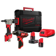 Набор аккумуляторных инструментов Milwaukee M12 BPP2L-422X