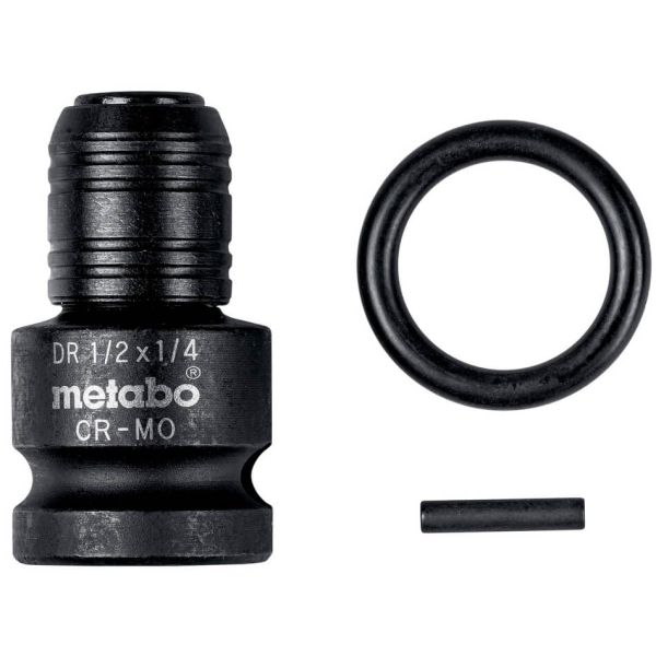 Адаптер Metabo с 1/2" на 1/4" со стопорным кольцом и штифтом