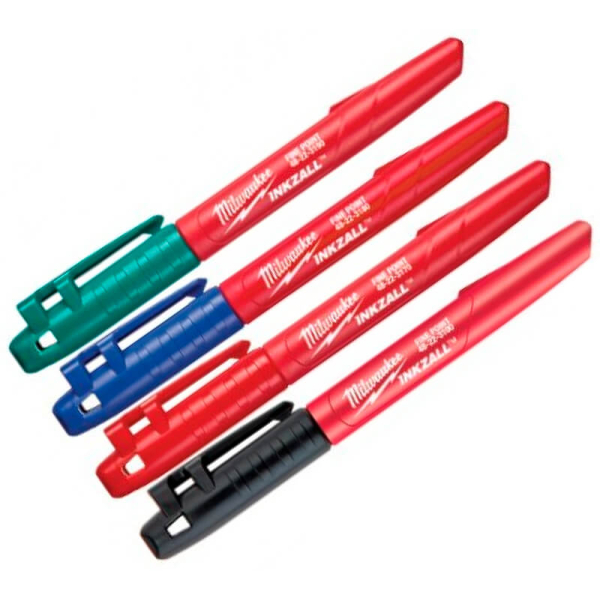 Маркери для будмайданчика Milwaukee Inkzall, 4 шт