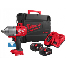 Аккумуляторный гайковерт Milwaukee M18 ONEFHIWF34-502X, 2x5.0 Ah, з/у в кейсе