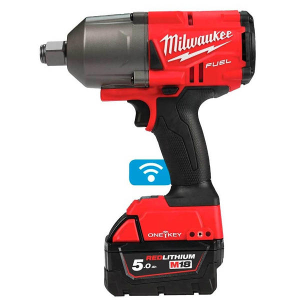 Аккумуляторный гайковерт Milwaukee M18 ONEFHIWF34-502X, 2x5.0 Ah, з/у в кейсе