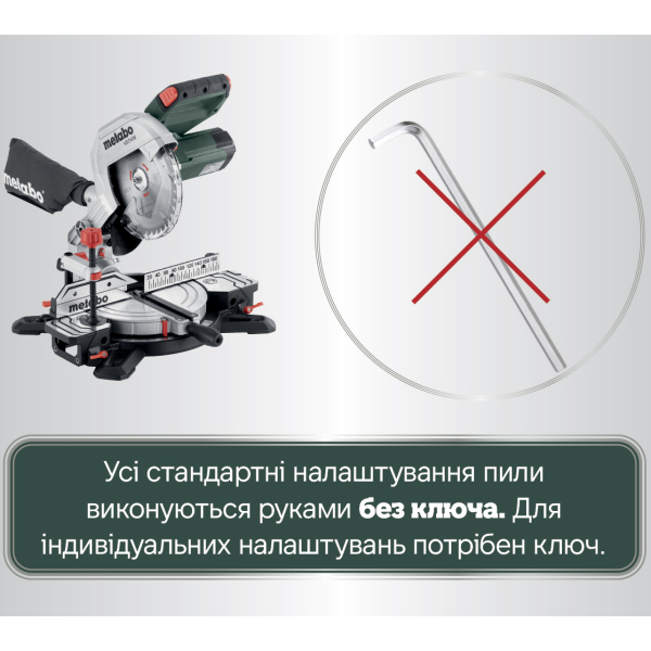 Торцювальна пила Metabo KS 216 M