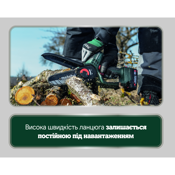 Акумуляторна пила Metabo MS 18 LTX 15, 1x18 V 2.0 Ah, SC 36, сумка