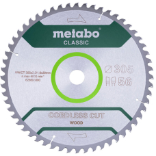 Пиляльний диск Metabo Cordless cut wood - classic, 305x30 Z56 WZ 5°
