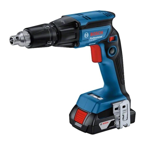 Аккумуляторный шуруповерт Bosch GTB 185-LI Professional, 2xGBA 18V 2.0Ah, з/у, насадка GMA 55, кейс