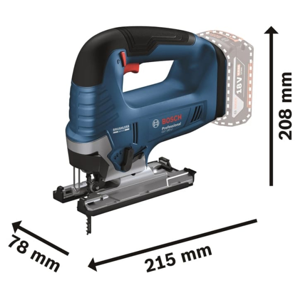 Аккумуляторный лобзик Bosch GST 185-LI Professional, каркас