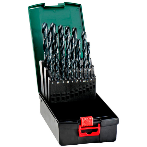 Набор сверл HSS-R Metabo SP, 25 шт