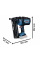 Акумуляторний цвяхозабивач Bosch GNH 18V-64 M Professional, каркас