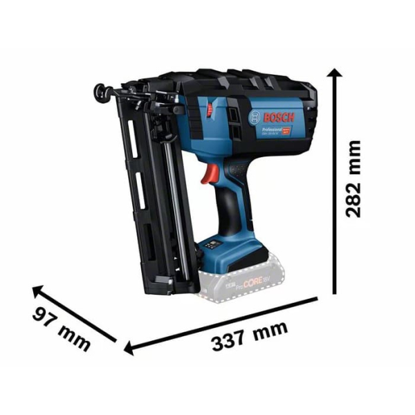 Акумуляторний цвяхозабивач Bosch GNH 18V-64 M Professional, каркас