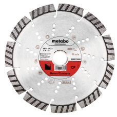 Алмазный отрезной диск по бетону Metabo CP 180x22,23 мм