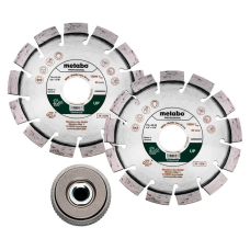 Алмазный отрезной круг универсальный Metabo Professional UP, 115x22,23 мм 2 шт, гайка Quick M 14