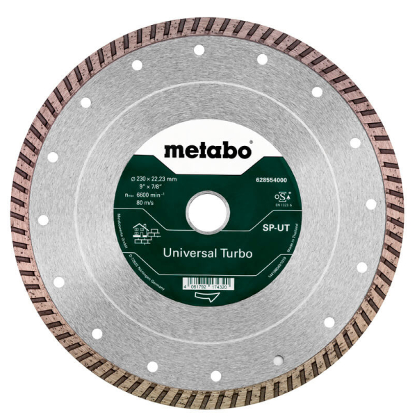Алмазний відрізний круг Metabo SP-UT, 230x22,23 мм