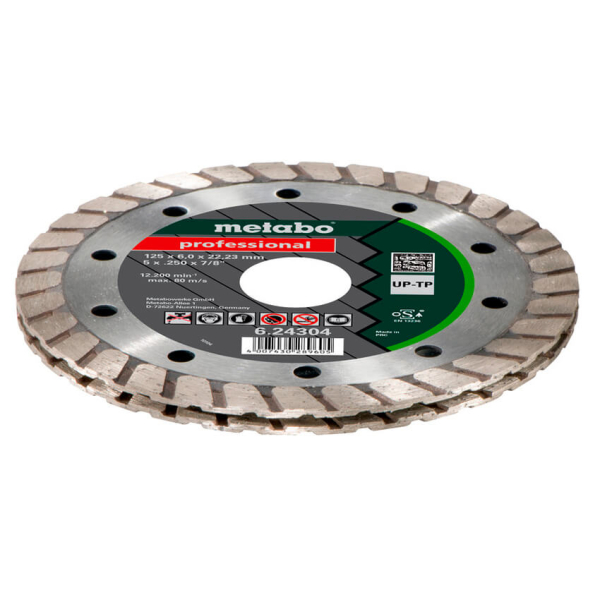 Фрезерный алмазный диск Metabo Professional UP-TP, 125x6x22,23 мм