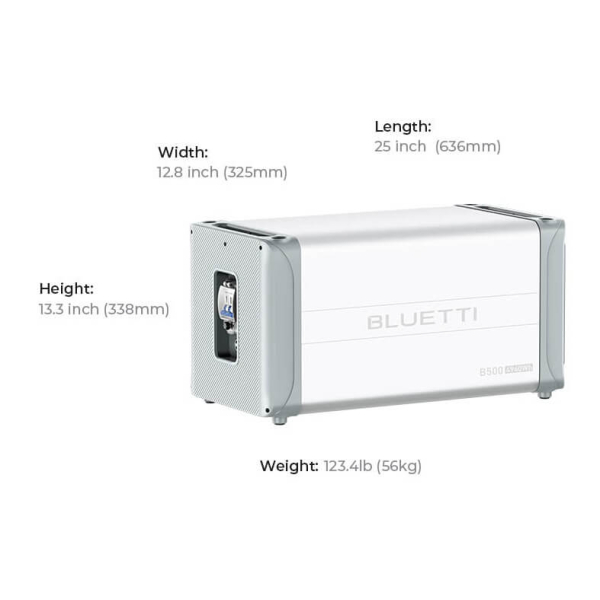 Резервна зарядна станція Bluetti EP600, 6000 Вт + акумуляторний модуль B500x3, 14880 Вт/год