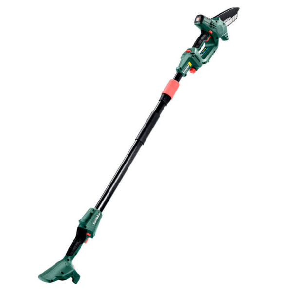 Акумуляторна ланцюгова пила Metabo MS 18 LTX 15 SET, каркас, з телескопічною ручкою