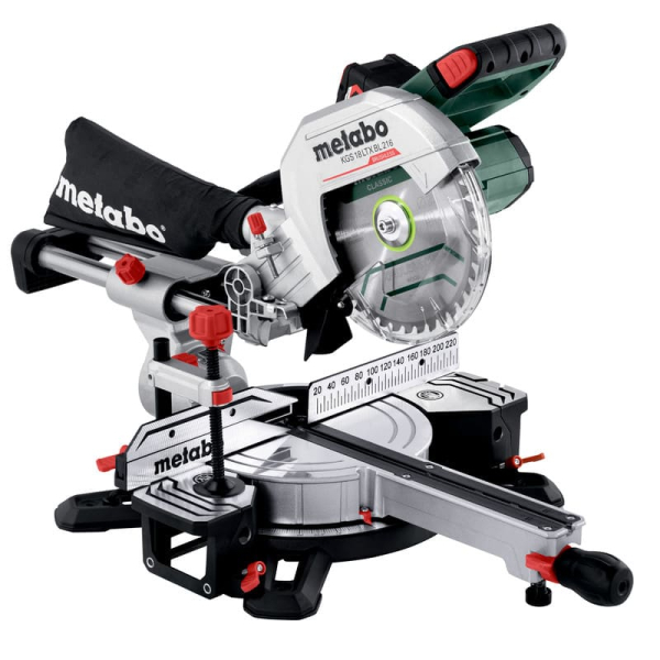 Акумуляторна торцювальна пила Metabo KGS 18 LTX BL 216, 1x4.0Ah, з/п ASC 55