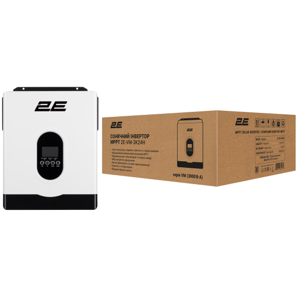 Автономный солнечный инвертор 2E VM-3K24H 3000VA/2700W, 24V, Hi-Voltage MPPT