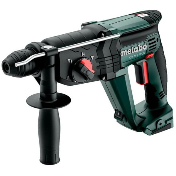 Набор аккумуляторных инструментов Metabo: болгарка W 18 7-125, шуруповерт BS 18, перфоратор KH 18 LTX 24, 2x18V 4.0 Ah, з/у ASC 55 в сумке