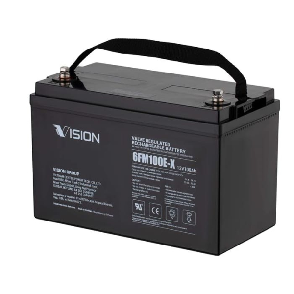 Аккумуляторная батарея Vision FM, 12 V, 100 Ah, AGM