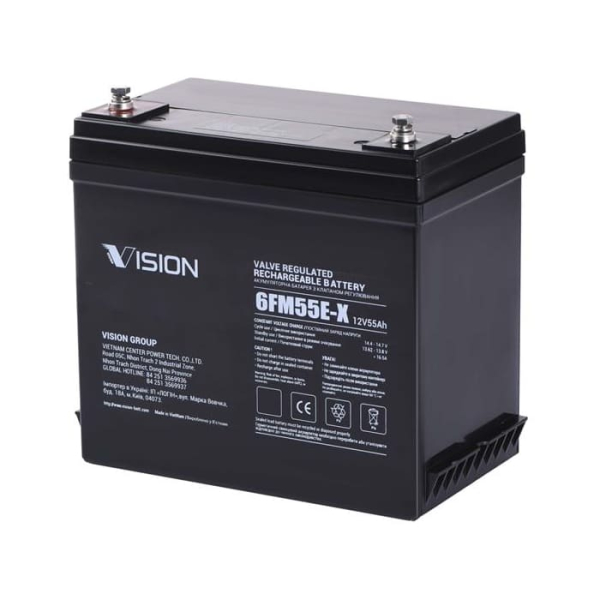 Аккумуляторная батарея Vision FM, 12 V, 55 Ah, AGM
