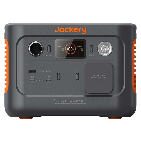 Зарядная станция Jackery Explorer 300 Plus, 288 Вт/час, 300 Вт + солнечная панель Jackery SolarSaga 40, 40 Вт