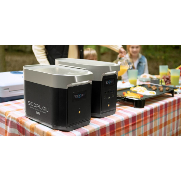 Комплект EcoFlow DELTA Max 1600 + дополнительный аккумулятор DELTA Max Extra Battery (3628 Вт/час, 2000 Вт)
