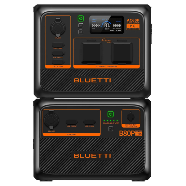 Зарядная станция Bluetti AC60P, 504 Вт/час, 600 Вт