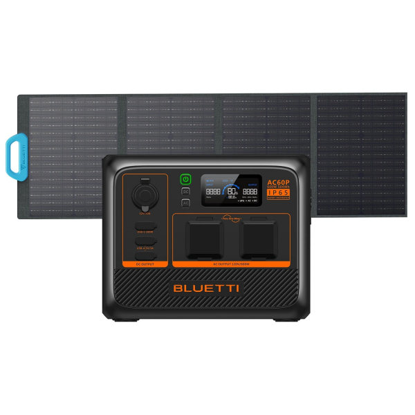 Зарядная станция Bluetti AC60P, 504 Вт/час, 600 Вт