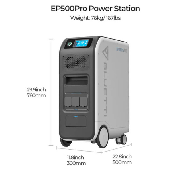 Зарядная станция Bluetti EP500Pro, 5120 Вт/час, 3000 Вт