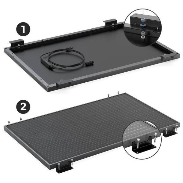 Система кріплень EcoFlow Rigid Solar Panel Mounting Feet для стаціонарних сонячних панелей 100 Вт та 400 Вт