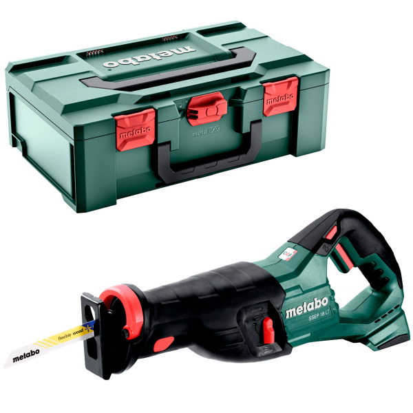 Аккумуляторная сабельная пила Metabo SSEP 18 LT, каркас, в MetaBox 165 L