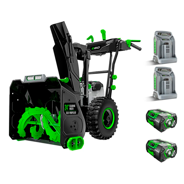 Аккумуляторный снегоуборщик EGO SNT2400-KIT + воздуходувка EGO LB4800E