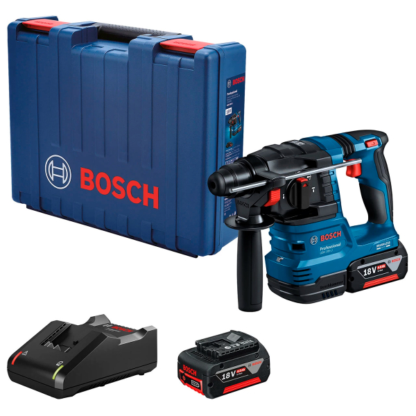 Акумуляторний перфоратор Bosch Professional GBH 185-LI, 2x4.0Ah, з/п GAL 18V-40, в кейсі
