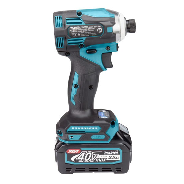 Акумуляторний гвинтоверт Makita TD001GD201, XGT 40V Max, 2x2.5 Ah, DC40RA, кейс Makpac