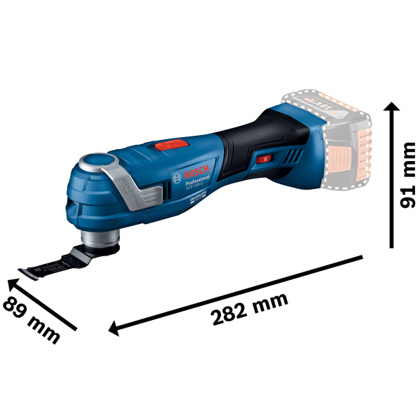 Акумуляторний різак Bosch GOP 185-LI Professional, каркас