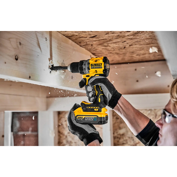 Аккумуляторный шуруповерт DeWALT DCD800H2T, 2x18 В XR Li-Ion Power Stack 5.0 Ah, з/у, кейс